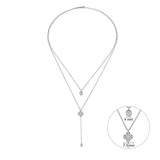 Clover, Sterling Silver Necklace