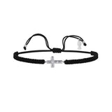 Cross, Sterling Silver Bracelet (String)