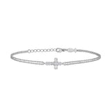 Cross, Sterling Silver Bracelet
