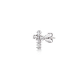 Cross, Sterling Silver Earring (Sold INDIVIDUALLY)
