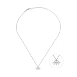Eyeful , Sterling Silver Necklace
