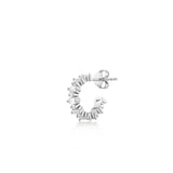 Eternal Hoop, Sterling Silver Earring (Sold INDIVIDUALLY)