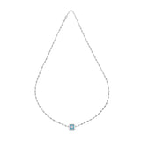 Jewel Eye Dice, Sterling Silver Necklace