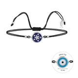 Star Jewel Eye, Sterling Silver Bracelet (String)