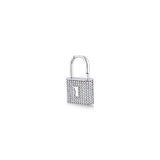 Padlock, Sterling Silver Earring (Sold INDIVIDUALLY)