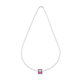 Jewel Eye Roller | Sterling Silver Necklace