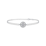 Mini Entourage Circle | Sterling Silver Bracelet