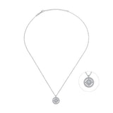 Mini Entourage Circle, Sterling Silver Necklace