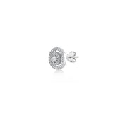 Mini Entourage Circle, Sterling Silver Earring (Sold INDIVIDUALLY)