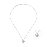 Mini Entourage Heart, Sterling Silver Necklace