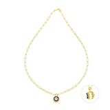 Jewel Eye Sphere, Sterling Silver Necklace