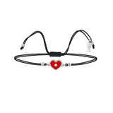 Heart, Sterling Silver Bracelet (String)