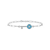 Key, Sterling Silver Bracelet