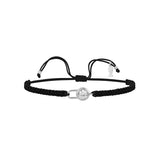5mm Padlock, Sterling Silver Bracelet (String)