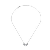 Bow, Sterling Silver Necklace