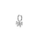 Bow, Sterling Silver Earring (Sold INDIVIDUALLY)