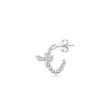 Princess Bee, Sterling Silver Earring (Sold INDIVIDUALLY)