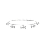 Mini Bow, Sterling Silver Bracelet