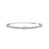 Monica, Sterling Silver Tennis Bracelet