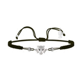 Tiger, Sterling Silver Bracelet (String)