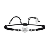 Cat, Sterling Silver Bracelet (String)