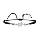 Dog, Sterling Silver Bracelet (String)