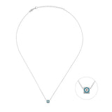 Dice Nazar(5,5mm), Sterling Silver Necklace