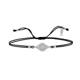 Eye , Sterling Silver Bracelet (String)