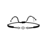 Eye , Sterling Silver Bracelet (String)