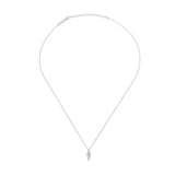 Fishbone, Sterling Silver Necklace