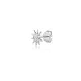 Sun, Sterling Silver Earring (Sold INDIVIDUALLY)
