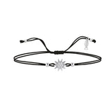 Sun, Sterling Silver Bracelet (String)