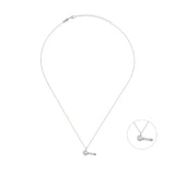 Microphone, Sterling Silver Necklace