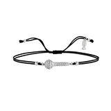 Microphone, Sterling Silver Bracelet (String)
