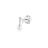 White Dreams, Happy Beat, Sterling Silver Earring (Sold INDIVIDUALLY)