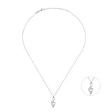 Treble Clef, Sterling Silver Necklace