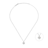 White Dreams, Clover, Sterling Silver Necklace