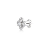 White Dreams, Clover, Sterling Silver Earring (Sold INDIVIDUALLY)