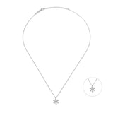 White Dreams, Snow Flakes, Sterling Silver Necklace