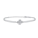 Clover, Sterling Silver Bracelet