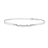 9 Hearts of Love, Sterling Silver Bracelet