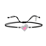 Mom&Baby Heart For Girl | Sterling Silver Bracelet (String)