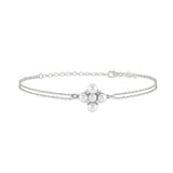 White Dreams, Clover, Sterling Silver Bracelet