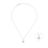 White Dreams, Clover, Sterling Silver Necklace