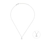 White Dreams, Mini Heart, Sterling Silver Necklace