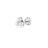 White Dreams, Mini Heart, Sterling Silver Earring (Sold INDIVIDUALLY)