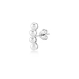 White Dreams, Arc, Sterling Silver Earring (Sold INDIVIDUALLY)