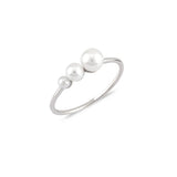 White Dreams, Trio, Sterling Silver Ring