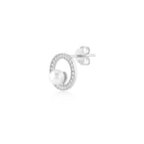 White Dreams, Balance, Sterling Silver Earring (Sold INDIVIDUALLY)