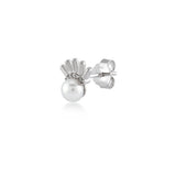 White Dreams, Princess, Sterling Silver Earring (Sold INDIVIDUALLY)